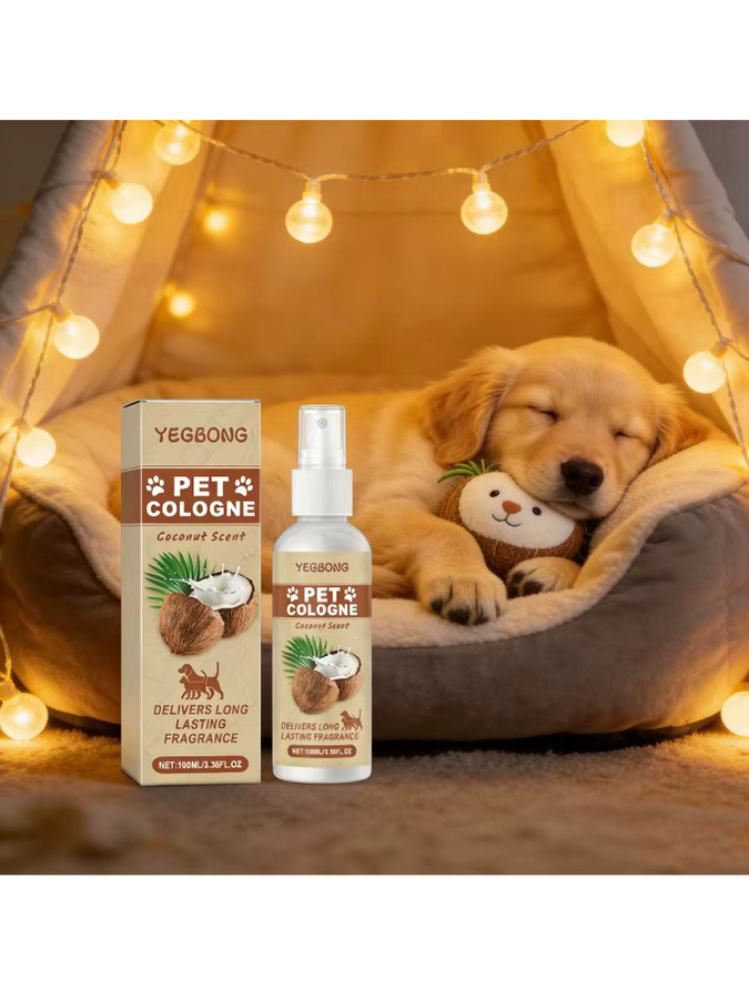 Yegbong Kokosnussöl Haustier-Deodorant-Spray für Katzen und Hunde zur Geruchsbeseitigung und für langanhaltende Frische - Bild 6