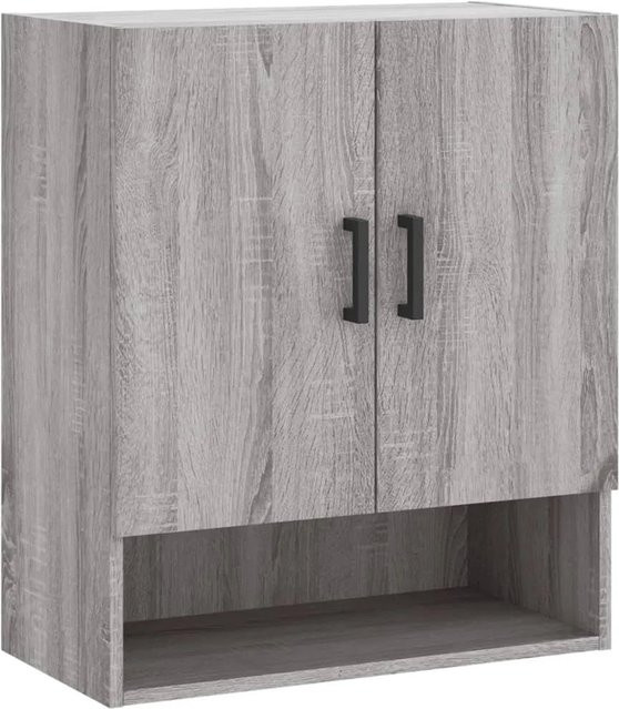 vidaXL Wandschrank Grau Sonoma aus Holzwerkstoff mit Schwenktüren B/T/H: 60 x 31 x 70 cm - Bild 1