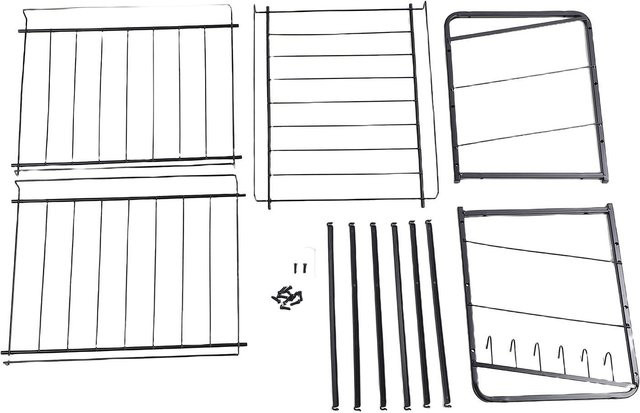 Aimo 3-stufiger Dosenorganizer aus Kohlenstoffstahl mit 6 Haken in Schwarz - Bild 1