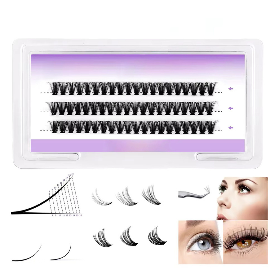 Wendy Lashes Falsche Wimpern Cluster, Natürlicher Stil, Unisex - Bild 1