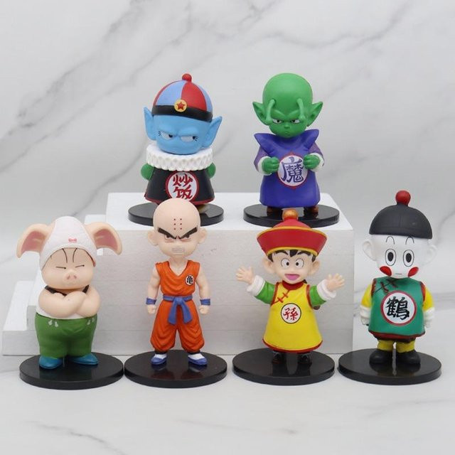Yiran toy 1 Dragon Ball Goku Pilaf Chiaotzu Oolong Karin Sama Sr. Popo Figur, 10,5cm, ab 14 Jahren - Bild 1