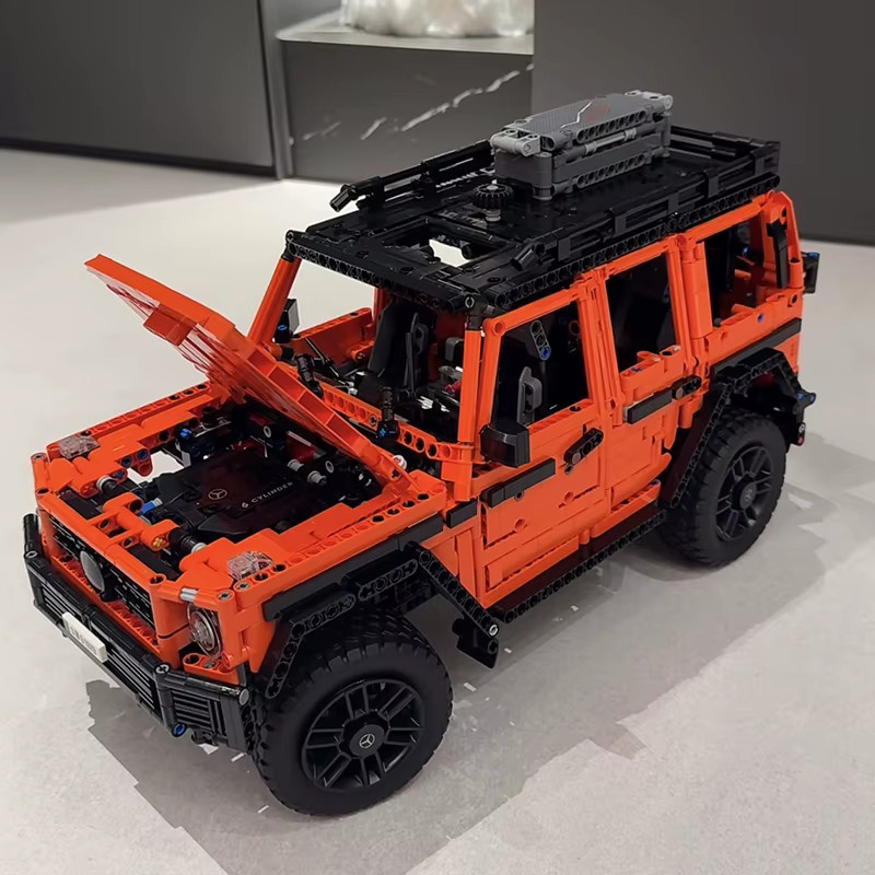 Szkoy Orange Auto Baustein-Set, Baufahrzeug, 2891 Teile, ab 14 Jahren - Bild 4