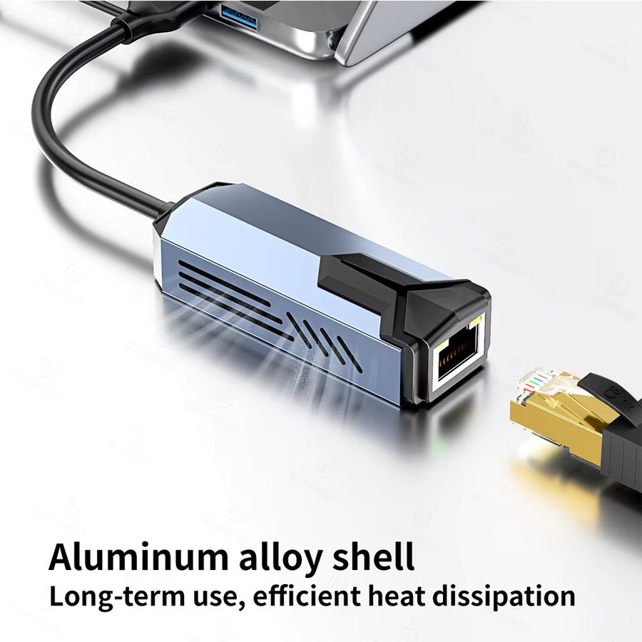 Kebidumei 2in1 USB 3.0 auf Typ-C zu RJ45 Ethernet Adapter mit 5000 Mbit/s Hochgeschwindigkeits-Netzwerkkarte für MacBook, Notebook und PC - Bild 3