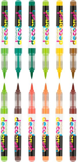 Karin PIGMENT Deco Brush Marker Set Nature Colors mit 12 Farben in Multicolour - Bild 1