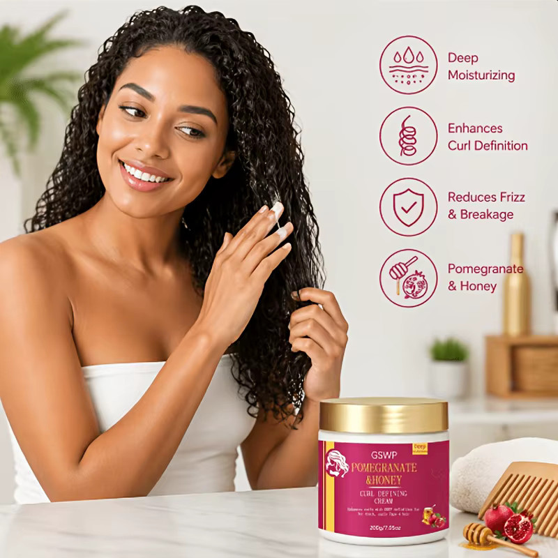 GSWP Lockencreme Granatapfel & Honig, 200g/400g, für lockiges Haar - Bild 5
