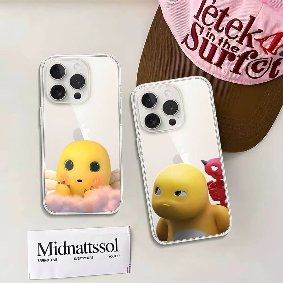 Mesuca N-nailong Kawaii Handyhülle Transparent für iPhone 11 bis iPhone 17 Pro Max Mini Plus - Bild 2