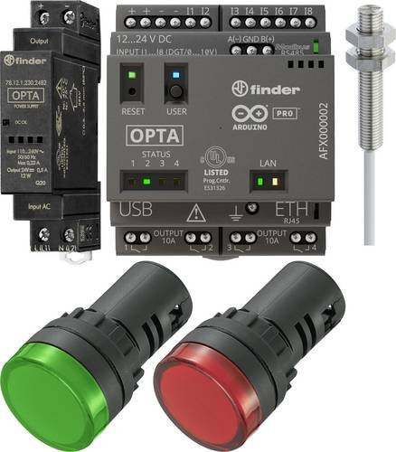 Arduino Smart-Industry-Kit AFX0175337396 in Rot, Grün und Grau mit 12 V/DC und 24 V/DC - Bild 1