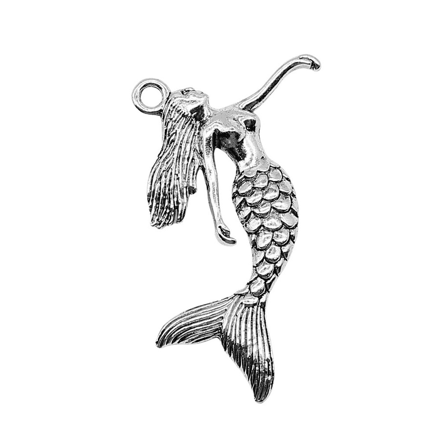 Wysiwyg Anhänger Meerjungfrau, Silber, 50x57mm, Unisex - Bild 2