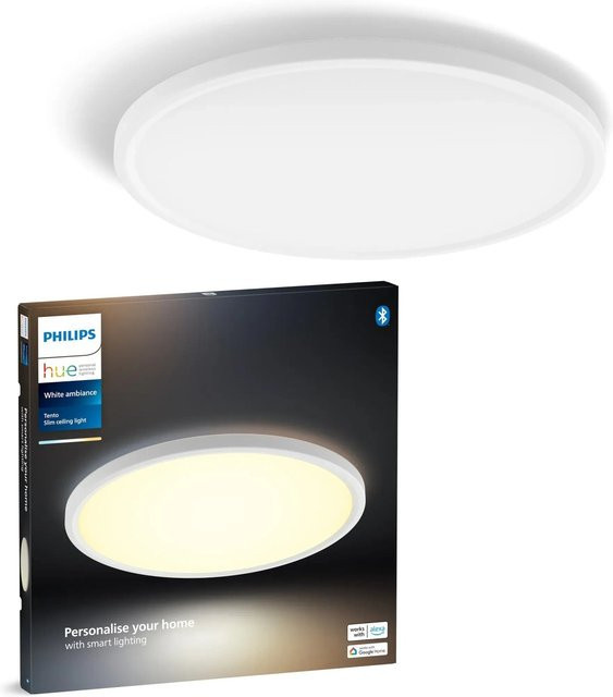 Philips Hue LED-Panel Tento White Ambiance M Weiß Durchmesser: 42,1 cm - Bild 1