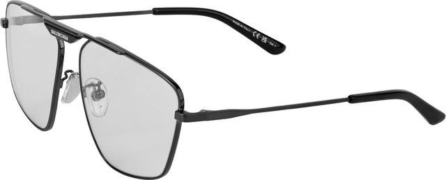 Balenciaga BB0246SA Sonnenbrille, Vollrand, Metall, Grau, Herren, Unregelmäßige Form - Bild 1