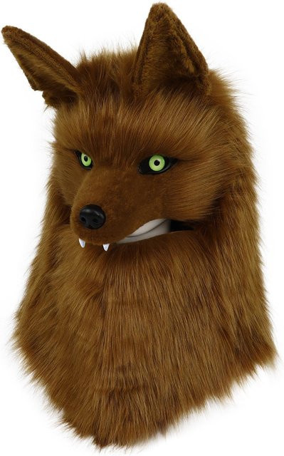 YIRAN Kopfmaske Wolf Hund, Plüsch, ab 14 Jahren - Bild 1