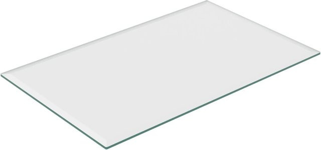 Relaxdays Glasplatte ESG Transparent Hitzebeständig B: 100 cm, T: 62 cm - Bild 1