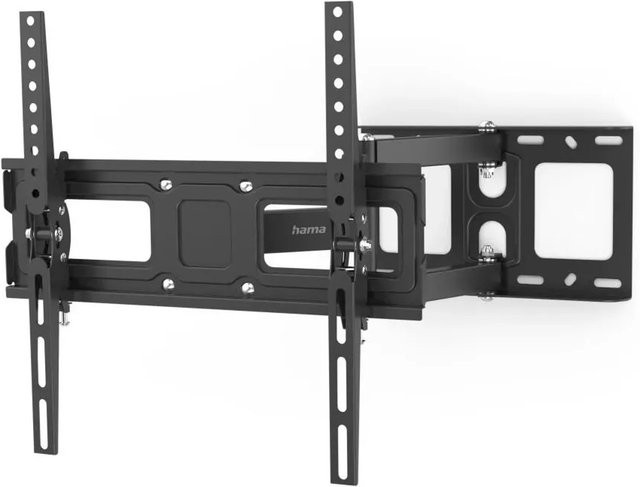 Hama TV-Wandhalterung schwenkbar neigbar ausziehbar für bis zu 65 Zoll in Schwarz mit VESA 400x400 mm - Bild 1