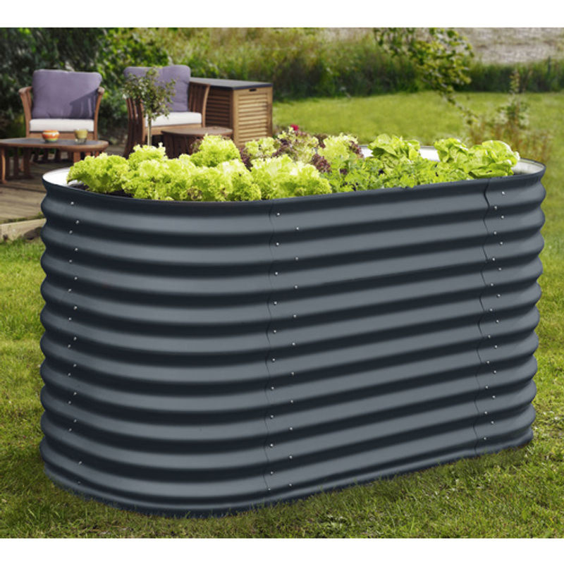VITAVIA Hochbeet Terra 858 aus Zincalume® in Grau, B/H/L: 82,1 x 85,8 x 162,1 cm - Bild 2