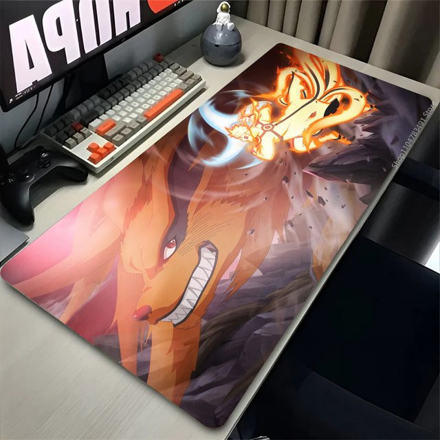 Bandai Manga Mauspad Naruto Uzumaki in Schwarz und Weiß als Gaming-Schreibtischunterlage - Bild 1