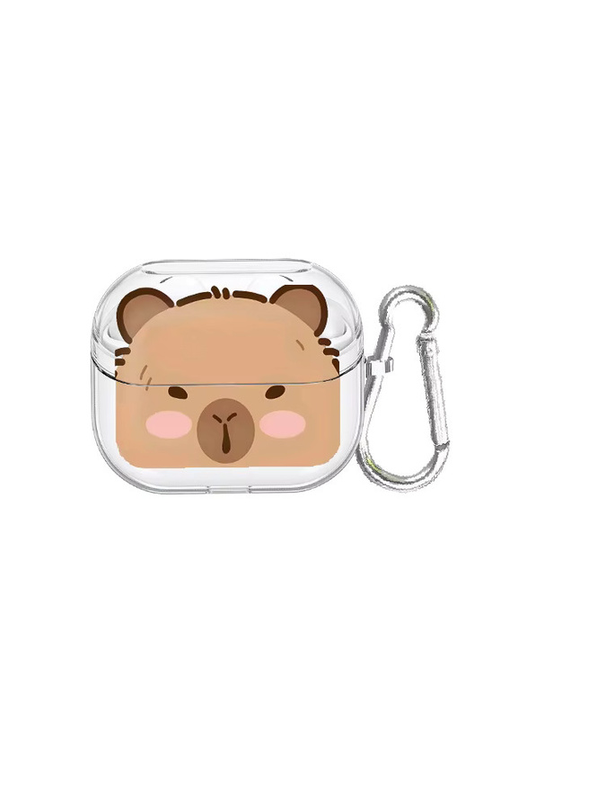 Transparente Cartoon-Capybara Schutzhülle für Samsung Galaxy Buds 2, 3 Pro, 4 Pro, Live und 3 FE - Bild 3