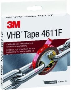 3M VHB 4611F Doppelseitiges Klebeband Dunkelgrau Breite: 19 mm, Länge: 3 m - Bild 2