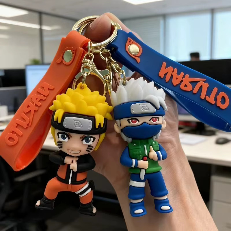 Bandai Naruto Kakashi-Charakter-Schlüsselanhänger, Kunststoff, Bunt - Bild 2