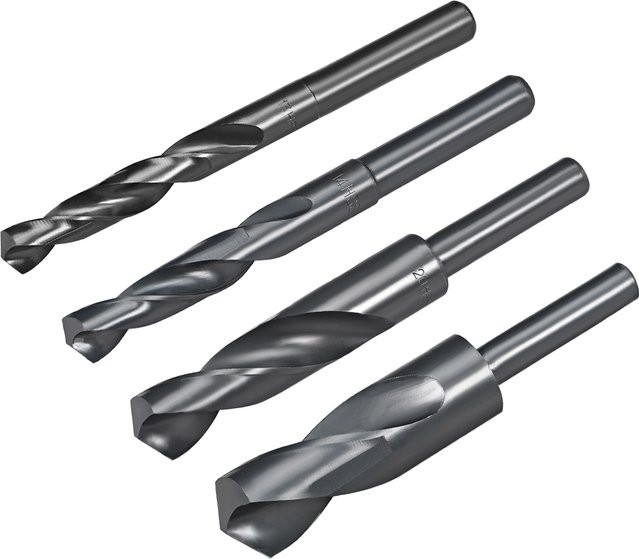 UXCELL Spiralbohrer HSS 6542 mit reduziertem Schaft und 1/2 Zoll geradem Schaft aus Edelstahl für Durchmesser 13-35mm - Bild 1