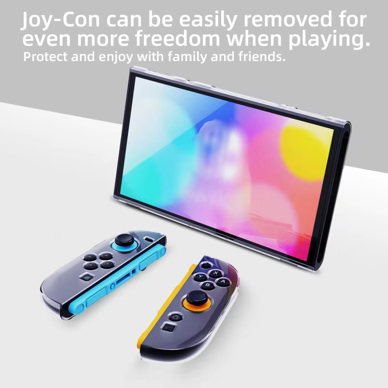 Transparente PC+TPU Schutzhülle für Nintendo Switch 2 Joycon mit geteiltem Design - Bild 3
