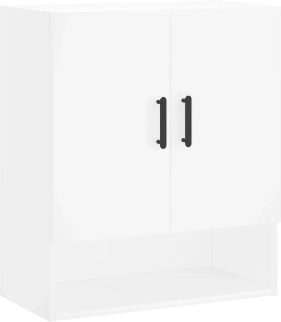 vidaXL Wandschrank Weiß Modern mit offenen Regalfächern B/T/H: 60 x 31 x 70 cm - Bild 1