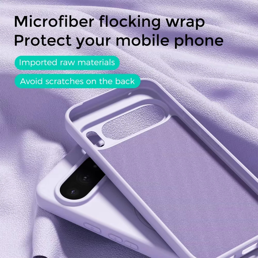 Magnetische Silikon Handyhülle für Google Pixel 10, 9 Pro XL, 10A und 9A in Purple, weiches Hautgefühl und stoßfest mit Unterstützung für drahtloses Laden - Bild 2