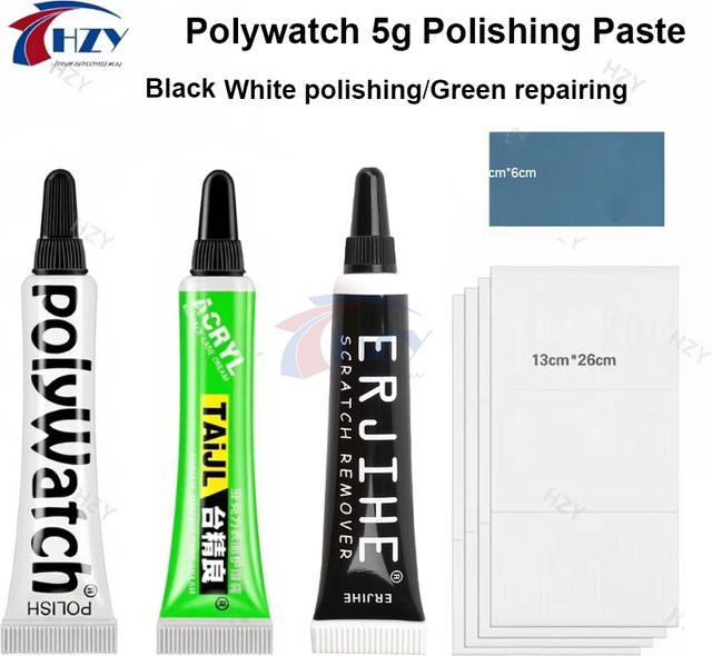 Polywatch Uhrenpolierpaste zur Kratzerentfernung für Kunststoff und Acryl, 5 g - Bild 1