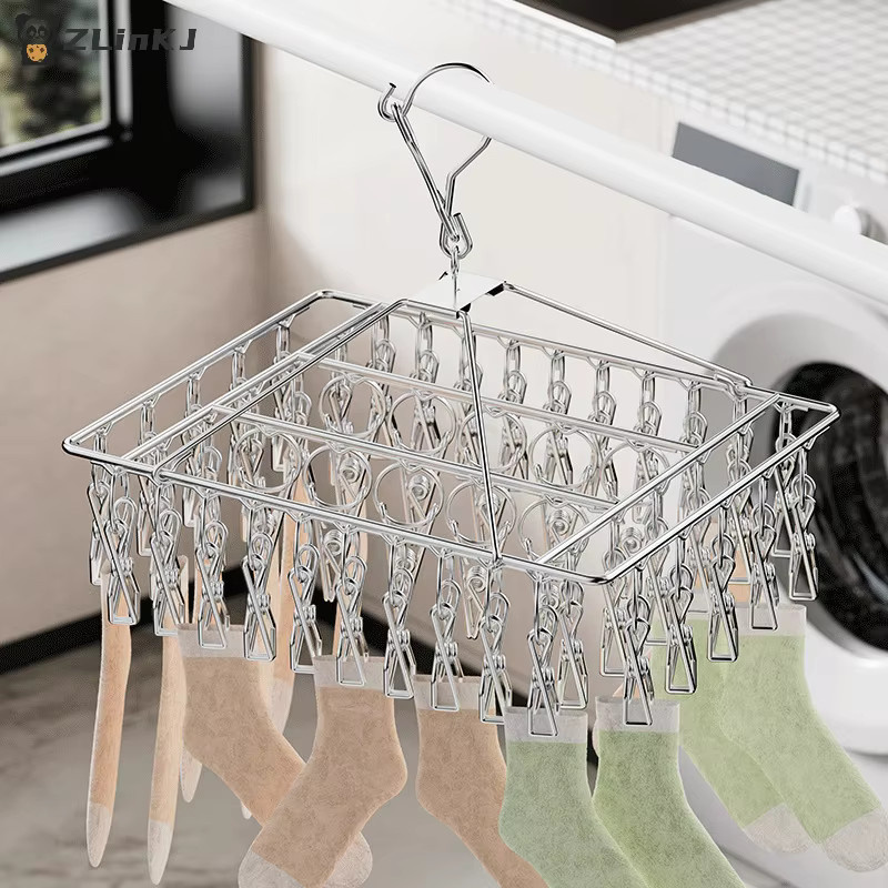 eelhoe Metall-Wäscheklammer in Silber für Wäscheleine, BH und Socken, winddicht zum Trocknen von Kleidung - Bild 3