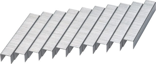 LUX-TOOLS Feindrahtklammern Comfort aus verzinktem Stahl, Farbe: Silber, 1.000 Stück, Breite: 11,4 mm, Höhe: 10,0 mm - Bild 1