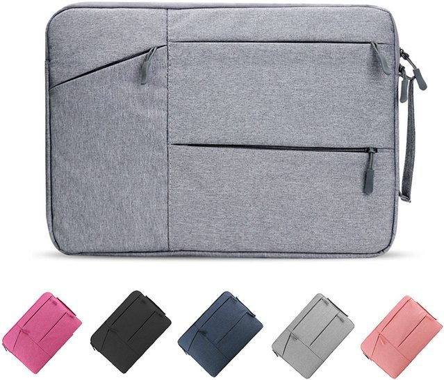 Laptop-Umhängetasche für Herren in Schwarz, Aktentasche passend für MacBook Air Pro und andere Laptops von 12 bis 16 Zoll - Bild 1