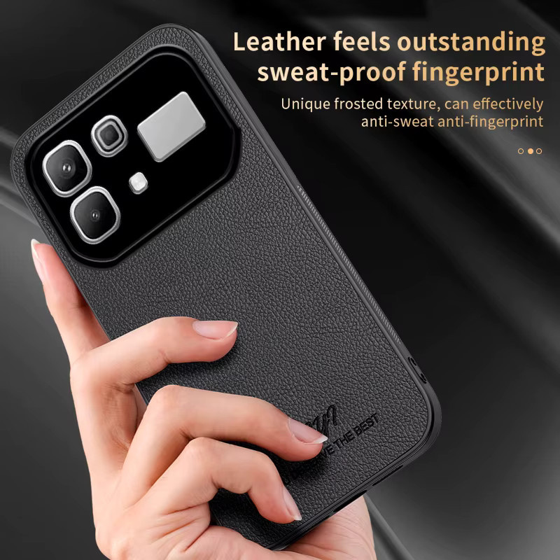 Luxuriöse Business-Schutzhülle aus PU-Leder für Infinix Note 60 Pro 5G 50X 50S Hot 70 60 Pro Plus 60i in Blau mit magnetischem Stoßschutz - Bild 3