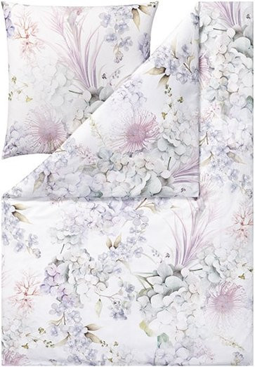 Estella Bettwäsche Winter Bloom aus Kuschelflanell in Mehrfarbig mit floralem Naturdesign - Bild 1