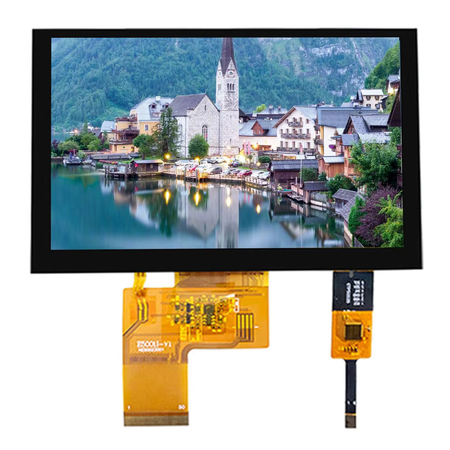 UICPAL 5-Zoll TFT-LCD Anzeigemodul mit HD-Auflösung 800 x 480 RGB IPS, 40Pin, ILITTEK-Treiber und kapazitivem Widerstand-Touchscreen in Schwarz - Bild 4