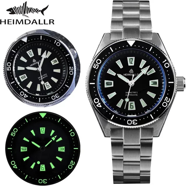 Heimdallr H14 Taucheruhr, Automatikwerk, Saphirglas, 20Bar, Unisex - Bild 1