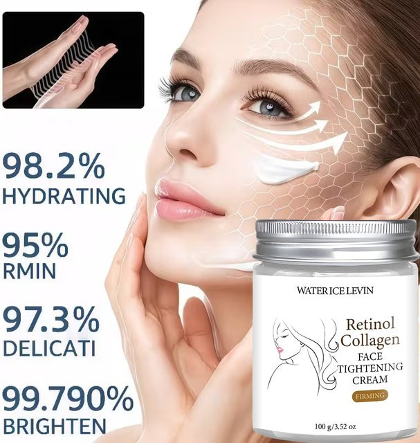 WATER ICE LEVIN Gesichtscreme mit Retinol, Kollagen, Bienengift, 100g - Bild 1