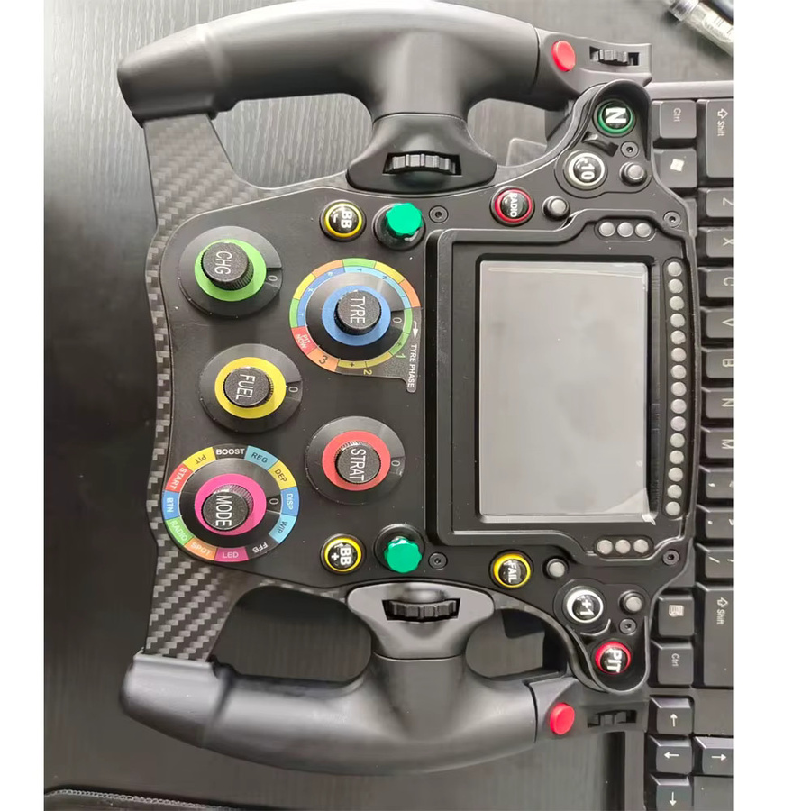 PC FORMULA Game Lenkrad-Rennspielsimulator mit HD-Touchscreen in Schwarz für Fanatec SIMAGIC MOZA - Bild 5