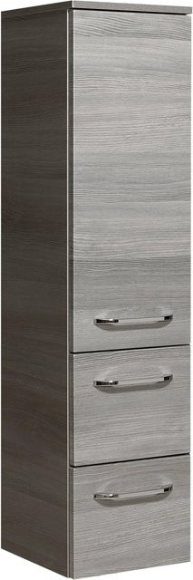 Pelipal Bad-Hängeschrank Quantum 05 in Graphit mit Soft-Close-Türen und internen Regalen, Breite: 30 cm, Höhe: 121 cm - Bild 1