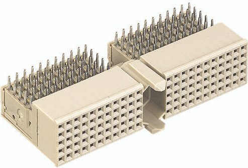 HARTING Federleiste 17211102102 aus Messing in Beige mit 7 Reihen - Bild 1