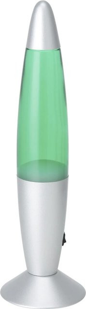 Eglo Tischlampe Lava in Silber, Grün und Weiß mit Glas und Metall - Bild 1