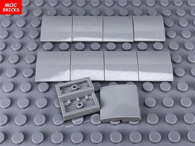 Yiran toy MOC Steine 15068 Gebogene Schrägstein 2x2, Zubehör, 50-teiliges Set, ab 3 Jahren - Bild 1