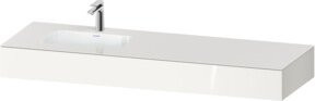 Duravit Einbauwaschtisch-Möbel-Set Qatego in Weiß Hochglanz, B/T/H: 160 x 55 x 17 cm - Bild 1