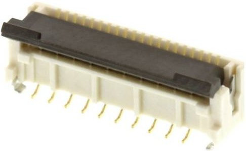 Molex FFC/FPC-Anschluss 501951-1450 Tape on Full Reel in Gold und Weiß - Bild 1