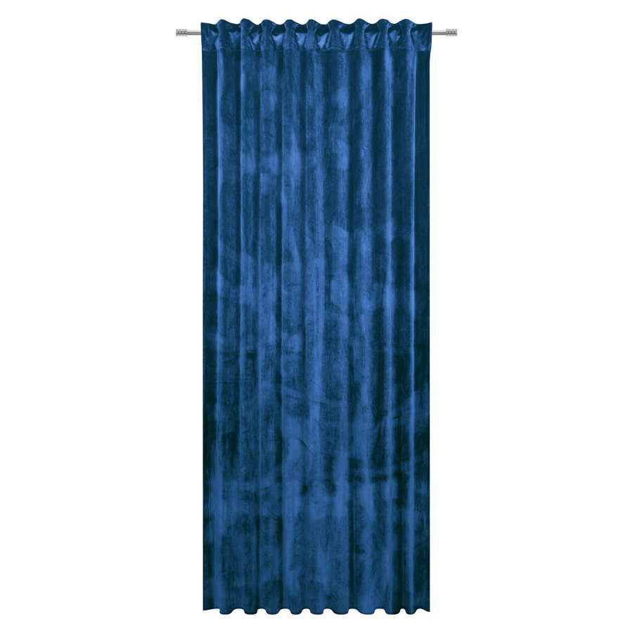 Premium Living Fertigvorhang Viola in Blau aus Samt und Polyester, blickdicht, Breite: 140 cm, Höhe: 245 cm - Bild 2