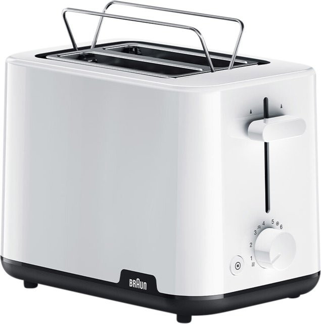 BRAUN Breakfast 1 2 Schlitztoaster mit 900W in Weiß - Bild 1