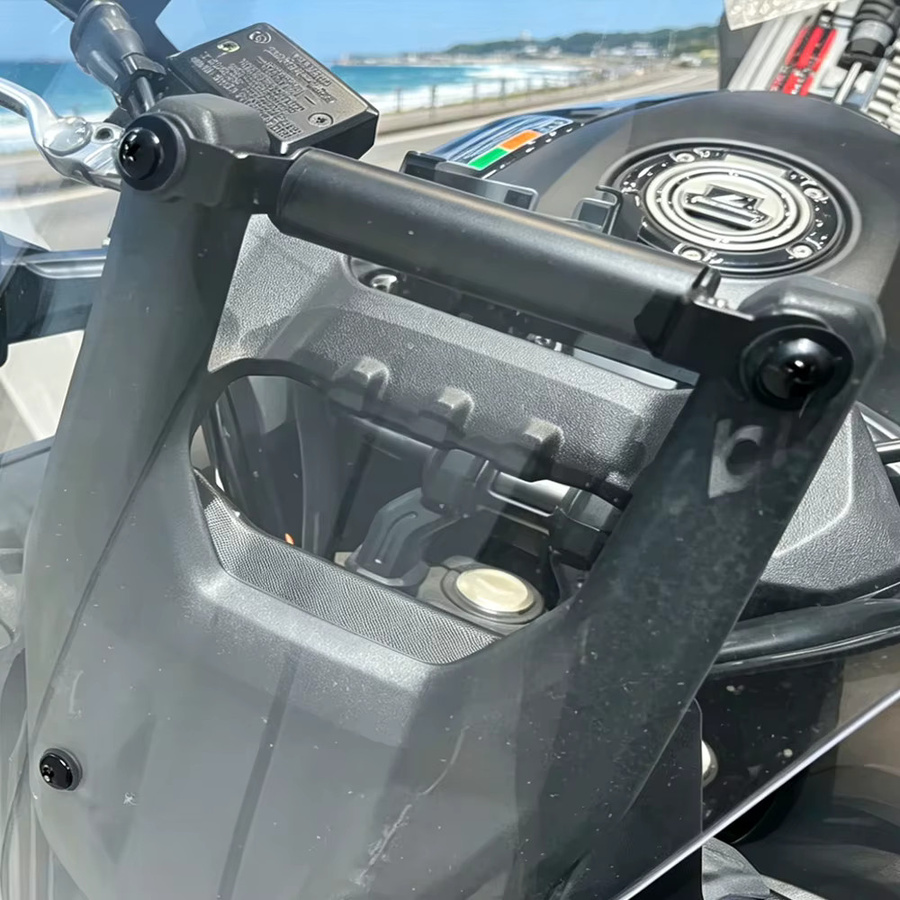 GPS-Navigationsplattenhalterung und Handyhalterung für YAMAHA Tracer 700 und Tracer 7 GT in Schwarz - Bild 4