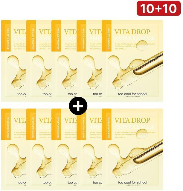 Too Cool For School Vita Drop Ampullenmaske Serum, 20er Pack - Bild 1