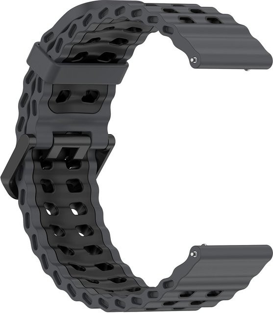 MY-CASE Uhrenarmband Silikon, Schwarz, Unisex, 24 mm - Bild 1