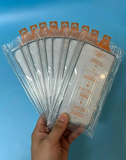 Samsung A57 A37 Anti-Spy Displayschutz aus gehärtetem Glas in Transparent mit staubfreier Installation - Bild 1
