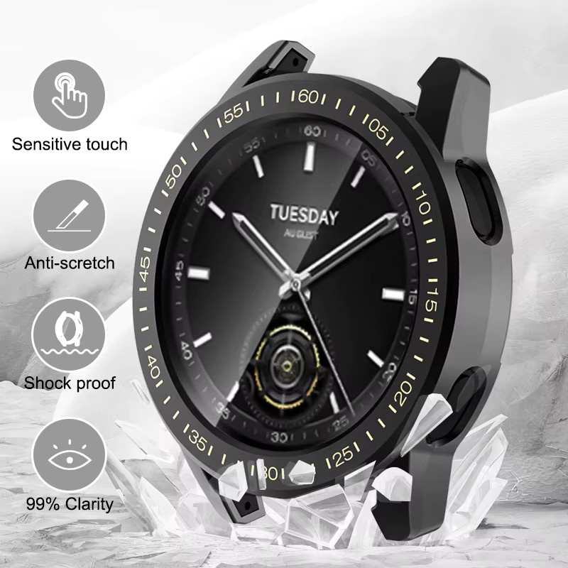 Xiaomi Watch S3 Hülle, TPU, Schwarz - Bild 3