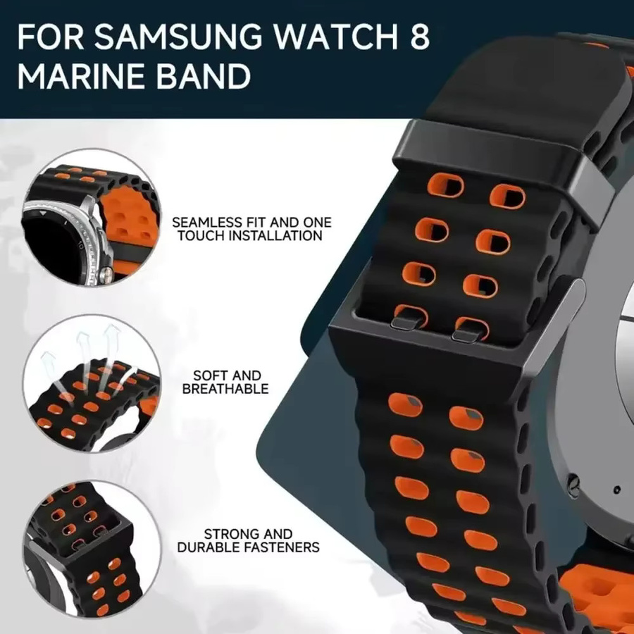 Ocean Uhrenarmband Silikon, Two-Tone, Unisex, Samsung Galaxy Watch - Bild 5